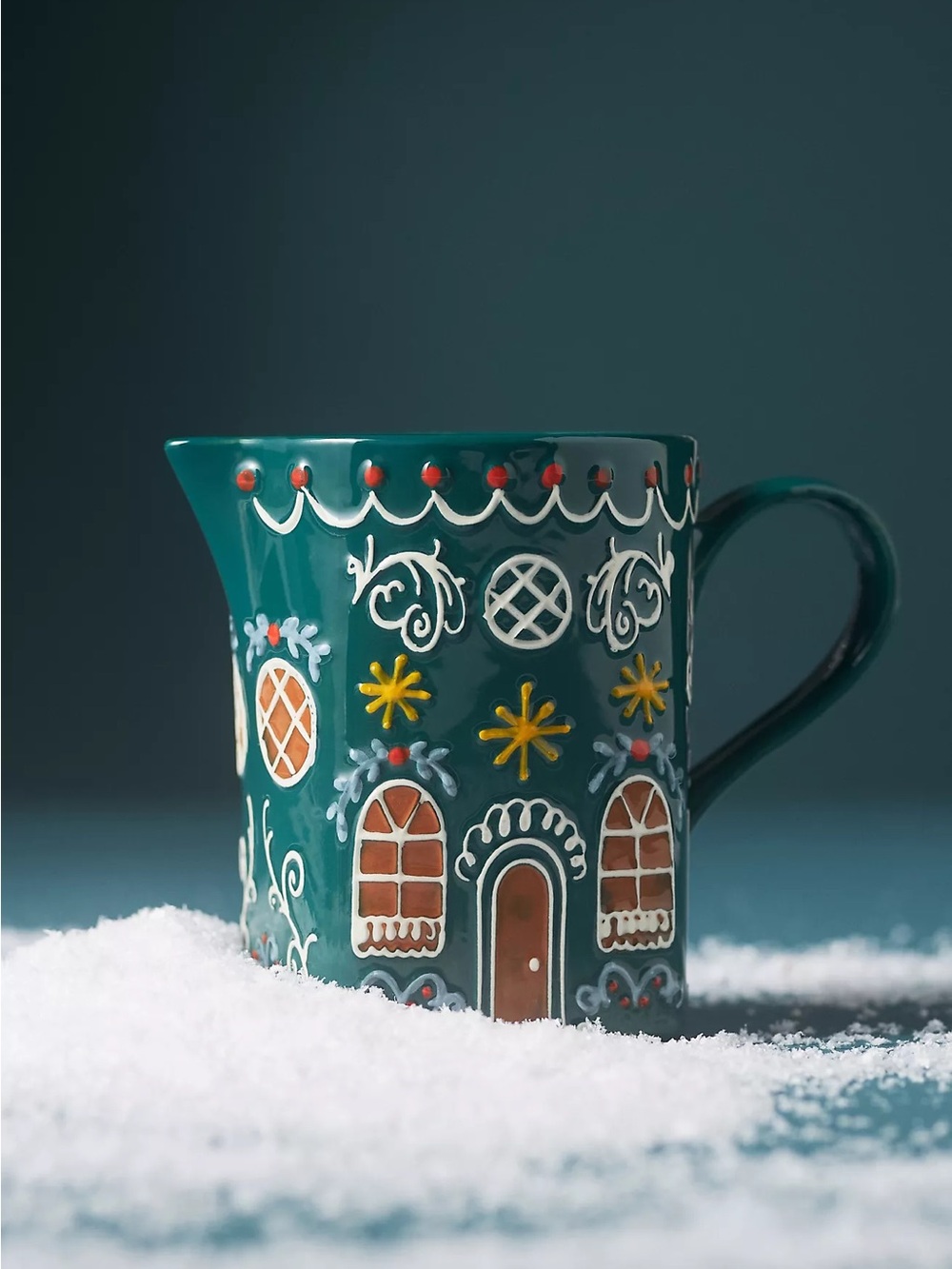 ❤️NWT Anthropologie Gingerbread Motif  Ceramic Stoneware Creamer - LAST ONE!
